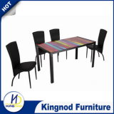 Painting Glass Table, Dining Room Table, Dining Table