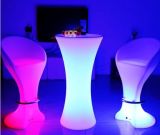 Outdoor Plastic Tables and Chairs, Outdoor Curved LED Bar