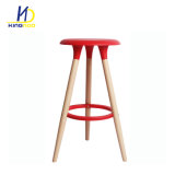 Wholesale High Quality Replica Bar Stool PP Top with Wood Legs- Bc-099