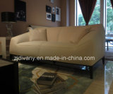 Italian Modern White Leather Sofa Fabric Sofa (D-76-B)