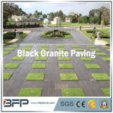 Natural Granite/Basalt/Limestone Black Paving Stone Floor Tile