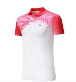 Light and Breathable Dry Fit 100% Polyester Collared Tennis Shirt