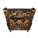 Chinese Antique Painted Praying Cabinet Lwb491