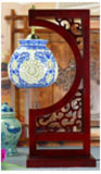 Chinese Antique Furniture - Porcelain Desk Lamp