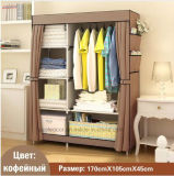 Modern Simple Wardrobe Household Fabric Folding Cloth Ward Storage Assembly King Size Reinforcement Combination Simple Wardrobe (FW-28A)