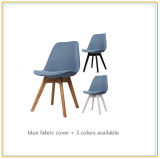 Blue Restaurant Chairs (Blue Fabric Cover and Original Wooden Legs)