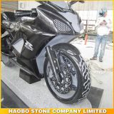 Motorcycle Shanxi Black Stone Carving Statue