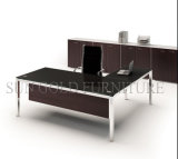 Modern Metal Table Leg Types 1.6m Glass Office Table (SZ-OD492)