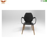 Black Back with Wooden Feet Plastic Chair Rl3000W/Op-St