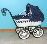(BC-BA1007) High Quality Handmade Willow Baby Stroller