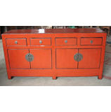 Furniture Antique Red Wooden Sideboard (LWC237)