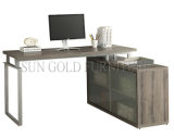 Modern Wooden Furniture Computer Desk with Glass Door Cabinet (SZ-OD466)