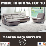 Miami Office and Home Furniture Genuine Leather Sofa with Chaise