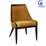 Selling Aluminum Frame Wood Imitation Dining Chair