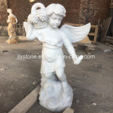 Stone White Marble Small Angel Statues