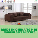 Chinese Furniture Manufactor Wholesale Brown Fabric Love Seat Sofa