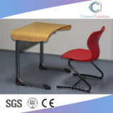 Wooden Curve Desktop Student Furniture About School Project (CAS-SD1836)