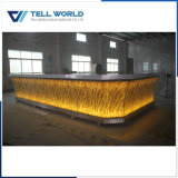 Translucent Panel with LED Lighting Commercial Bar Counter for Sale