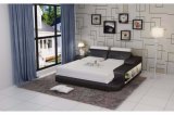 Australia Hot Selling Bedroom Leather Bed with LED Light