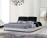 Contemporary Fashion Design LED Double Bed for Bedroom Furniture