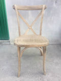 Wooden Cross Back Chair with White Grain Finished for Wedding Party Used (CGW1608)