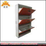 3 Layers Flat Pack Metal Shoe Storage Box Cabinet with Lock Steel Furniture for Storing Shoes