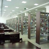Commercial Bookshelves MDF Frame Iron Library Bookshelf