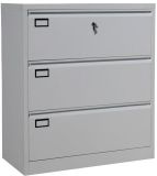 Gray Color Factory Direct Sale 3 Drawer Lateral Filing Storage Cabinet