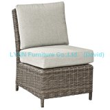 Wicker Side Chair with Waterproof Cushion Middle Sofa