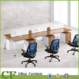 Chuangfan Modular Partition 6 Seater Wooden Table Office Workstations