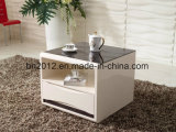 Environmental MDF and Glass Tablebathroom Cabinet with Side Commodity Shelf (CJ-147B)