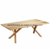 Modern Natural Wood Dining Table for Restaurant