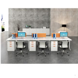 Straight Line Shape 6 Seater Modular Office Table with Cabinets