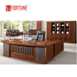 High Grade Antique Walnut Color Executive Desk Set Furniture