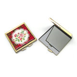 Hot Sale Souvenir Square Mini Make up Mirror (Hx-7632)