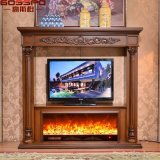 Indoor Use Hand Carved Wood Fireplace Mantel (GSP14-006)