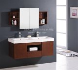 Solid Wood Bathroom Cabinet with Resin Basin