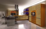 2015 New Design Wooden UV Kitchen Cabinet (FY 2356)
