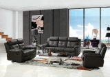 Black Genuine Leather Recliner Sofa for Wholesaler (437)