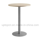 Modern Round High Bar Table Furniture with Cast Iron Legs (SP-BT658)