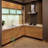 Hot Sale Plywood Kitchen Cabinet with Wood Island