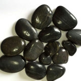2-3cm Black High Polished Natural Cobble &Pebble Stone (SMC-PB024)