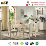 European Antique Design Square Dining Table with Marble (HC62)
