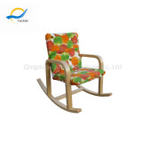 Tolix Wooden Baby Rocking Chair with Pretty Fabric