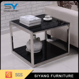 Hotel Furniture Silver Mirror End Table Metal Table
