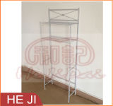 White Wire Made Bathroom Rack/ Toilet Rack with Two Tiers