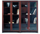 Antique Wooden Office File Cabinet with Glass Door Excutive Office Wardrobe (AG-04) Office Furniture