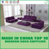 Stylish Loveseats Modular Furniture Wooden Leather Sofa Set