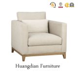 Modern Single Fabric Sofa Chair Set with Ottoman for Living Room (HD166)