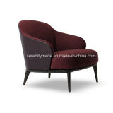 Italian Modern Furniture Fabric Chaise Lounge Sofa Chair in Difference Color Fabric